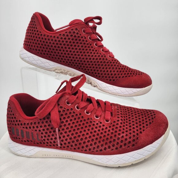 NOBULL PROJECT Red Suede Trainer Crossfit Training Shoes 8.5 - Picture 2 of 12